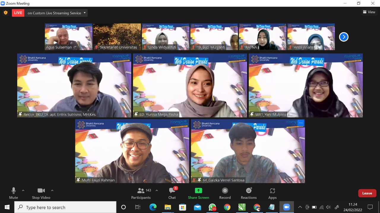 RAIH JUARA 3 PARADE DESAIN WEBSITE, KETUA KELOMPOK 64: PRODI ILMU KOMUNIKASI UNIVERSITAS BHAKTI KENCANA INGIN LEBIH DIKENAL DAN DIBANGGAKAN.