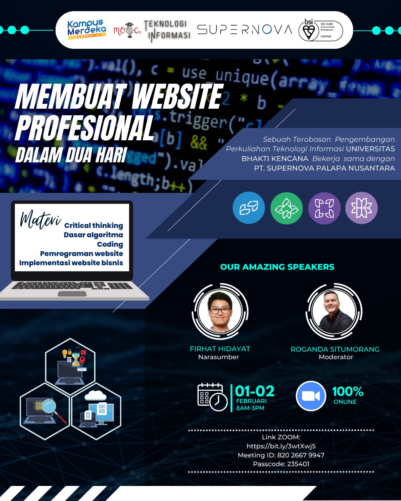 WORKSHOP MEMBUAT WEBSITE PROFESIONAL DALAM DUA HARI
