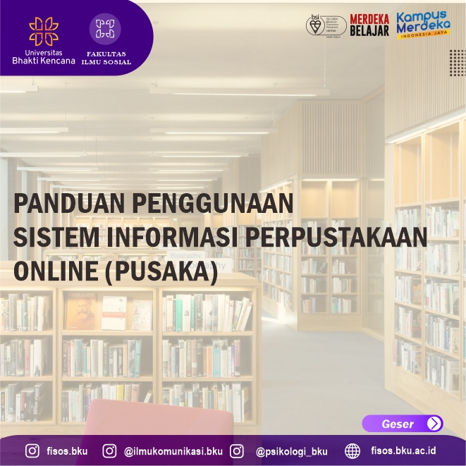 PANDUAN PENGGUNAAN<br>SISTEM INFORMASI PERPUSTAKAAN<br>ONLINE (PUSAKA)