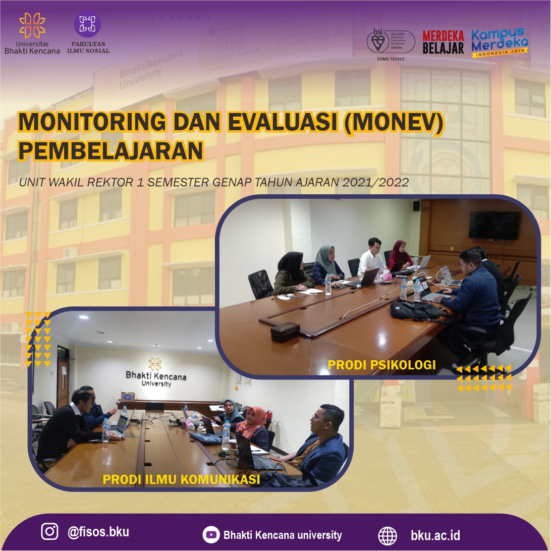 Pelaksanaan Monitoring dan Evaluasi (Monev) Pelaksanaan pembelajaran